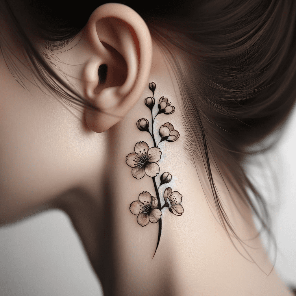 Japanese Tattoos Behind Ear