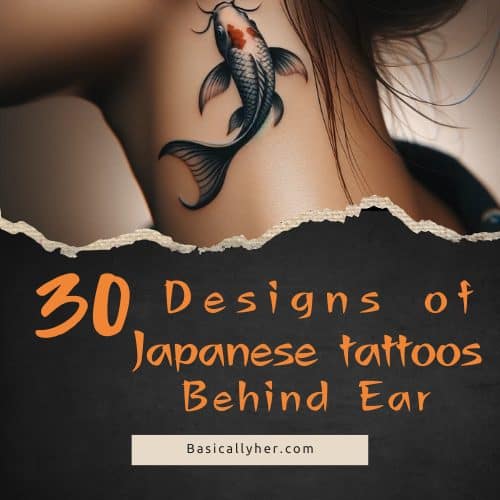 30 Best Japanese Tattoos Behind Ear Unique Designs