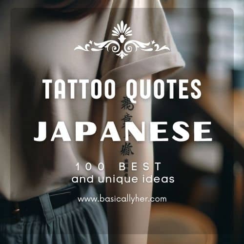Quote Japanese Tattoos Words: 100 best and unique ideas