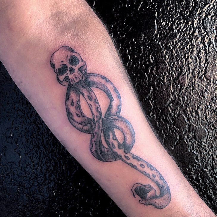 dark mark death eater tattoo