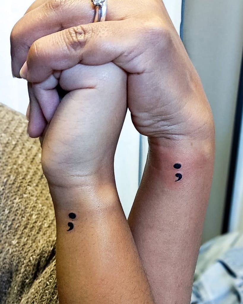 What does a semicolon tattoo mean